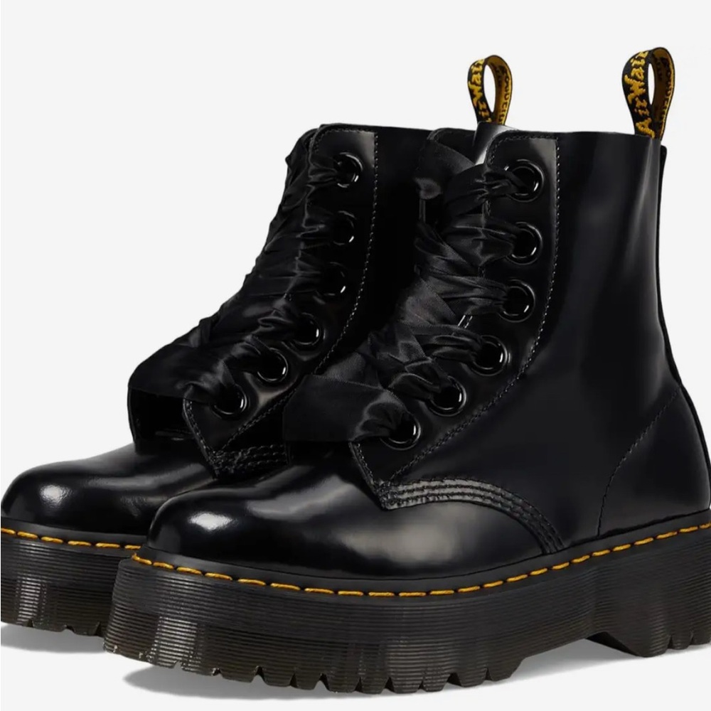 Dr. Martens Black Leather Boots